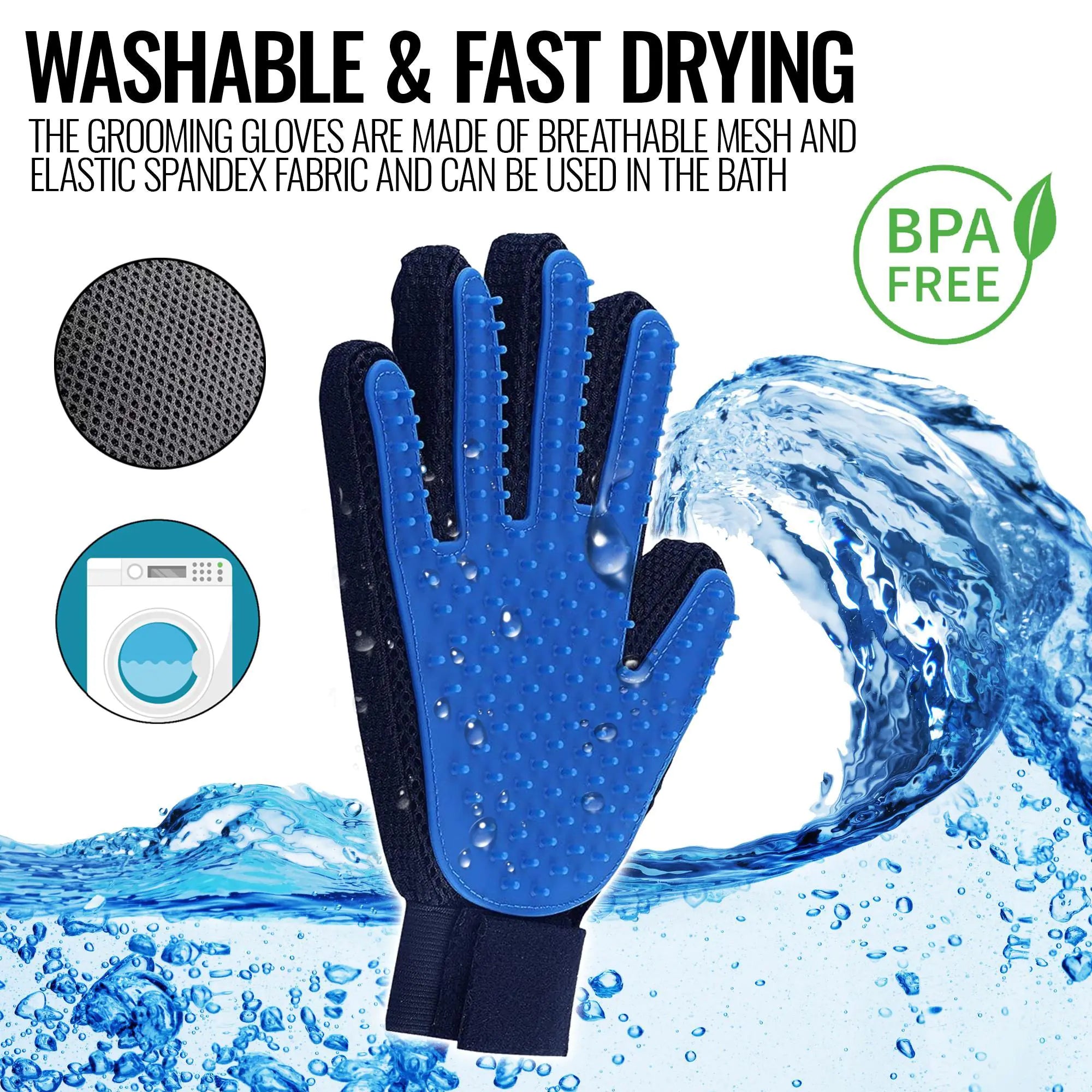 SnuggleGlove – Pet Hair Remover & Bath Scrub