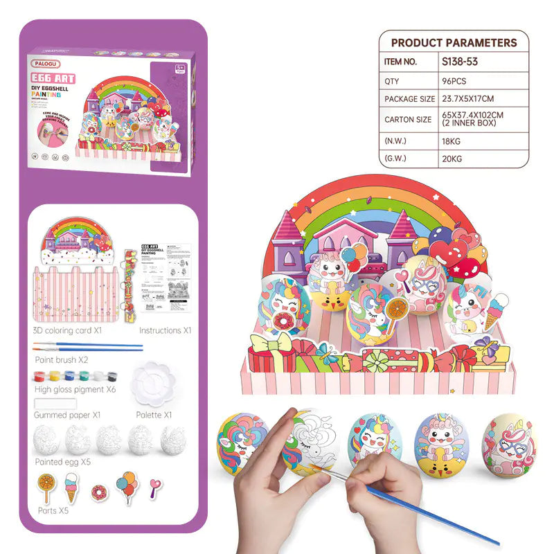 Kids' DIY Dinosaur Egg Paint Kit