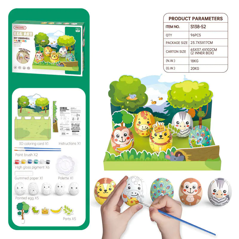 Kids' DIY Dinosaur Egg Paint Kit