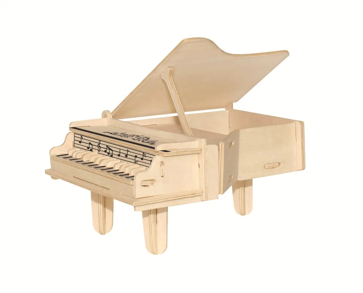 3D Wooden Piano Puzzle – Creative & Educational DIY Toy
