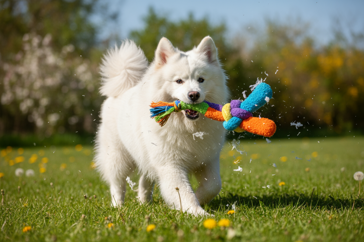 make that dog a Samoyed and a better dog toy